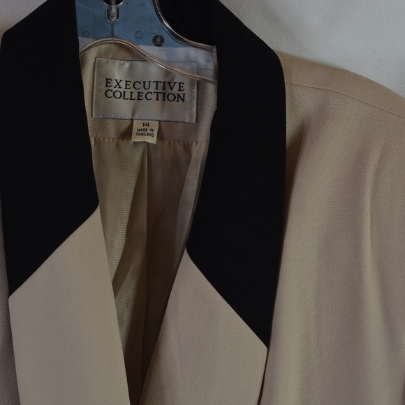Double BreastedTwo Tone Blazer SZ 14 EXECUTIVE COLLECTION - Picture 4 of 7